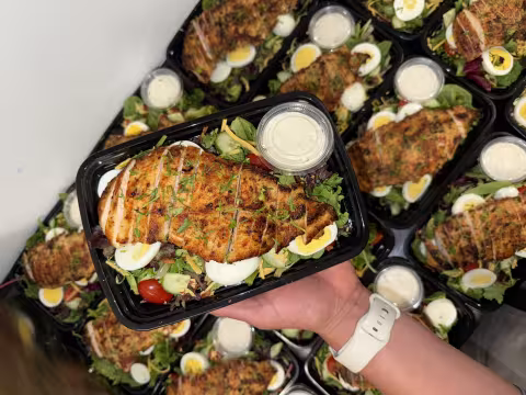 chicken and salad